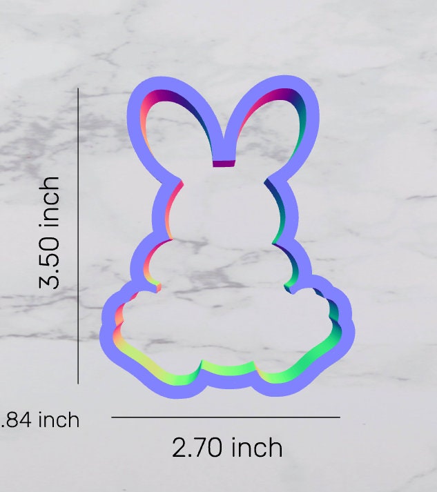 Bunny with Egg Cookie Cutter, Easter cutter, Easter bunny cutter, animal cutter, rabbit cutter, holiday cutter