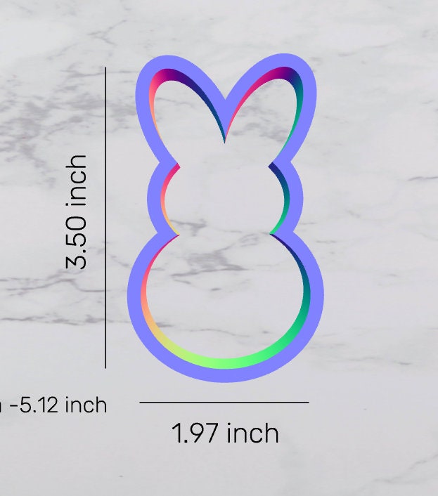 Bunny 3 Cookie Cutter, Easter bunny cutter, Easter cutter, animal cutter, rabbit cutter, holiday cutter