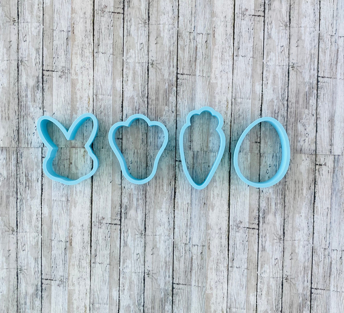 Easter Cookie Cutter Set, egg cutter, animal cutter, carrot cutter, bunny foot cutter, bunny head cutter