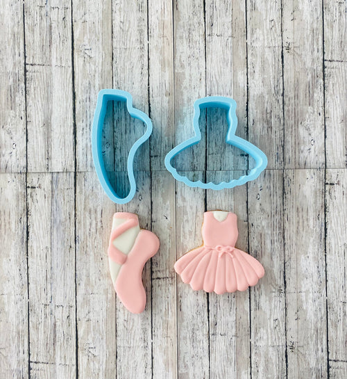 Ballet Cookie Cutters, dance cutter, girl cutter, balket slipper cutter, ballet dress cutter, dress cutter