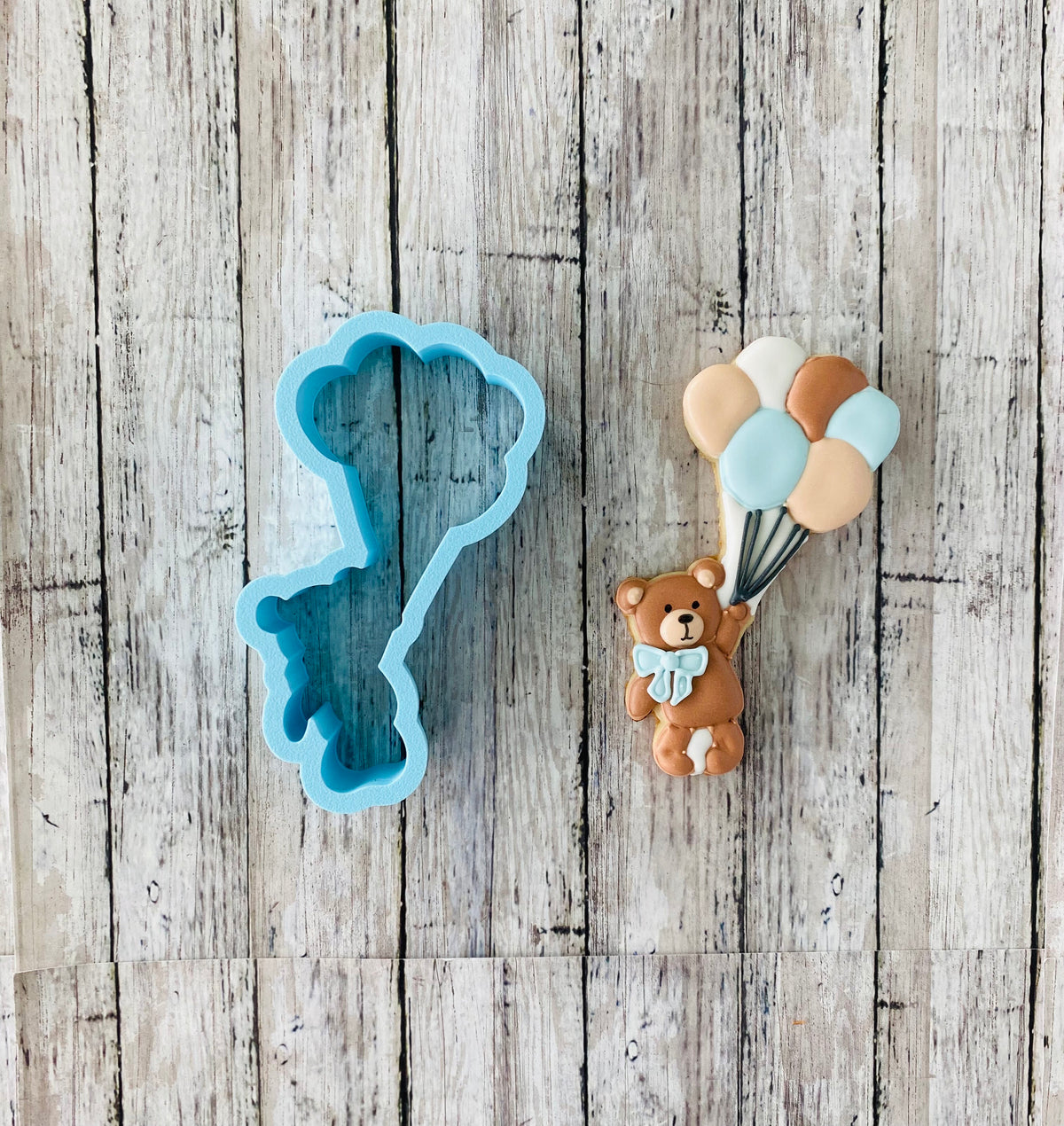 Bear Baby Shower Cookie Cutter, bear cutter, baby shower cutter, bear balloon cutter, bear rattle cutter, baby bib cutter, onesie cutter