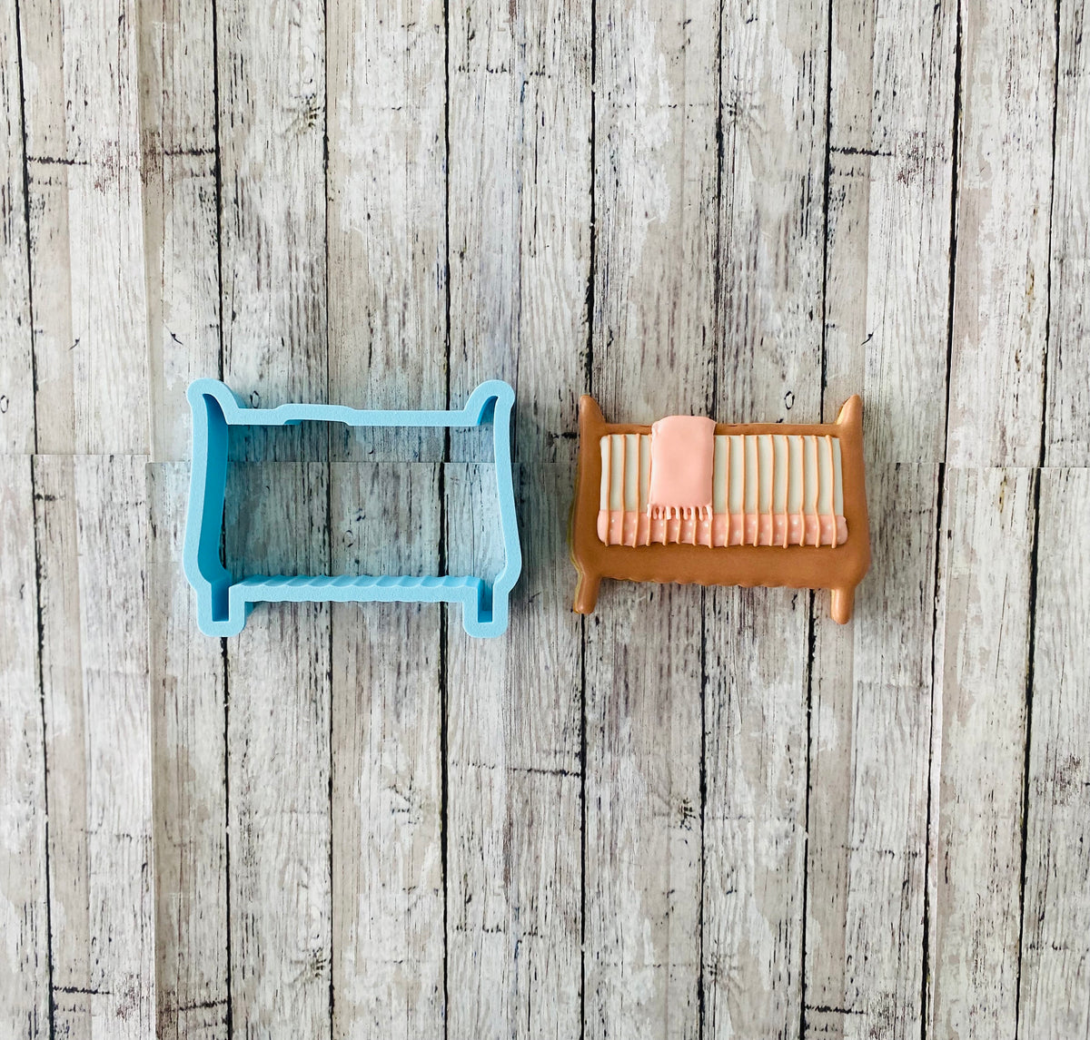 Baby Crib 1 Cookie Cutter, baby bed cutter, crib cutter, baby shower cutter, baby cutter