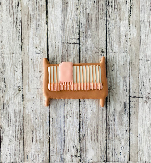 Baby Crib 1 Cookie Cutter, baby bed cutter, crib cutter, baby shower cutter, baby cutter