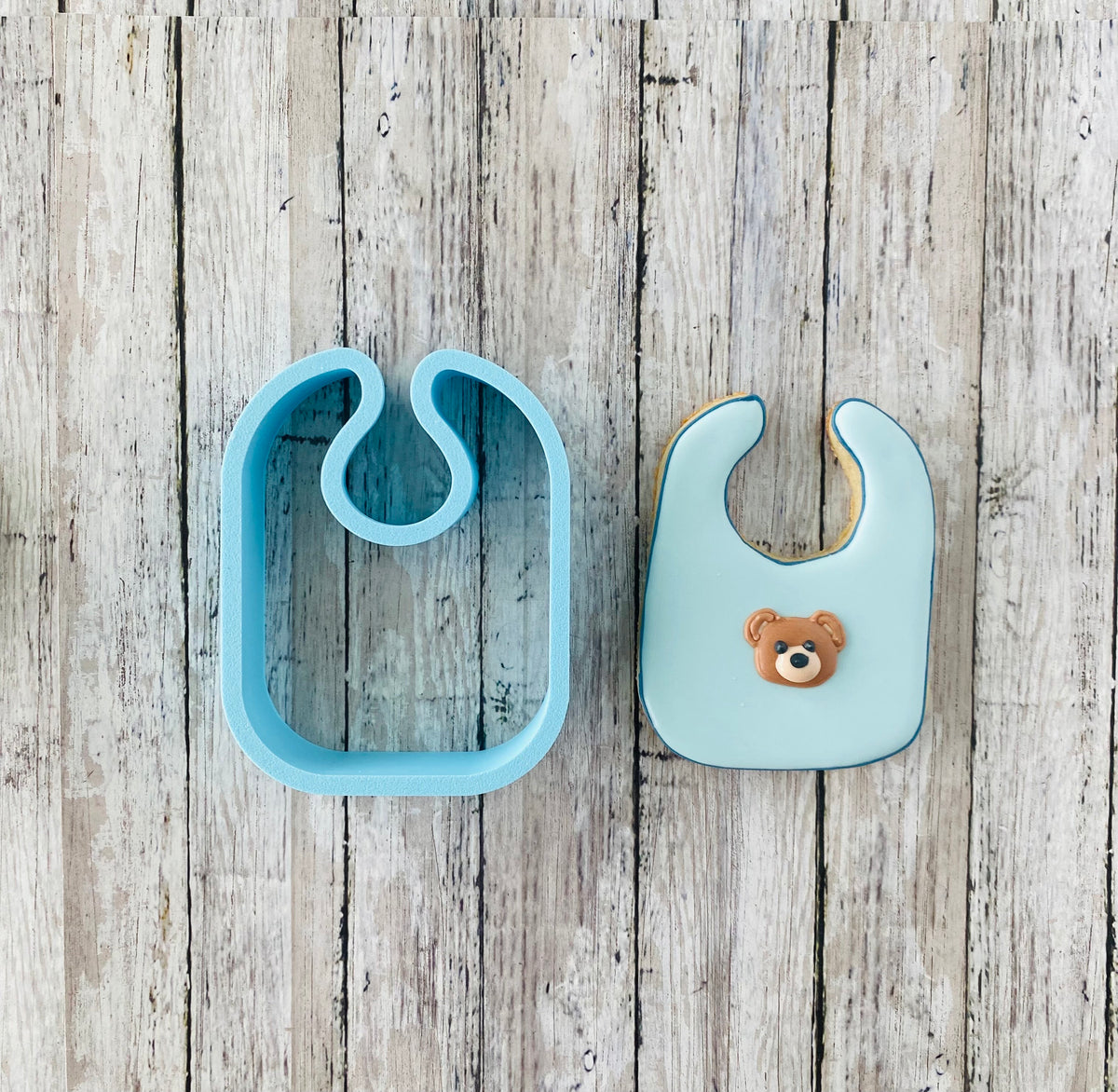 Baby Bib Cookie Cutter, bib cutter, food cutter, baby cutter, baby shower cutter