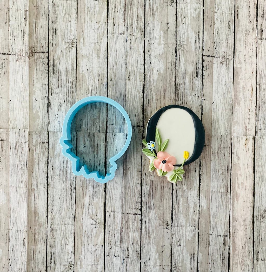 Floral O Cookie Cutter, Floral Cutter, leaves cutter, Mother's Day cutter, Letter cutter, wedding cutter