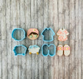 Spa Cookie Cutters, Mother's Day cutter, robe cutter, slippers cutter, bath tub cutter, girl cutter, mom cutter