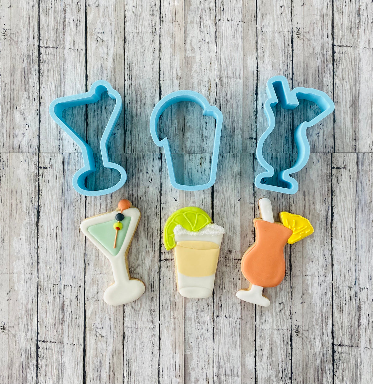 Cocktail Cookie Cutters, shot cutter, martini cutter, tequila cutter, drink cutter