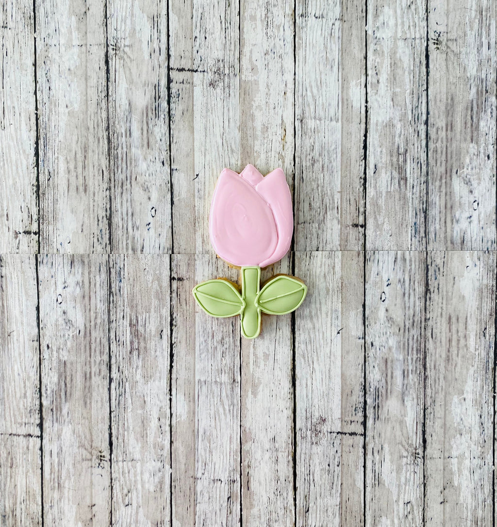 Tulip with Stem Cookie Cutter, Floral Cutter, Mother's Day Cutter, Nature Cutter, Flower Garden Cutter