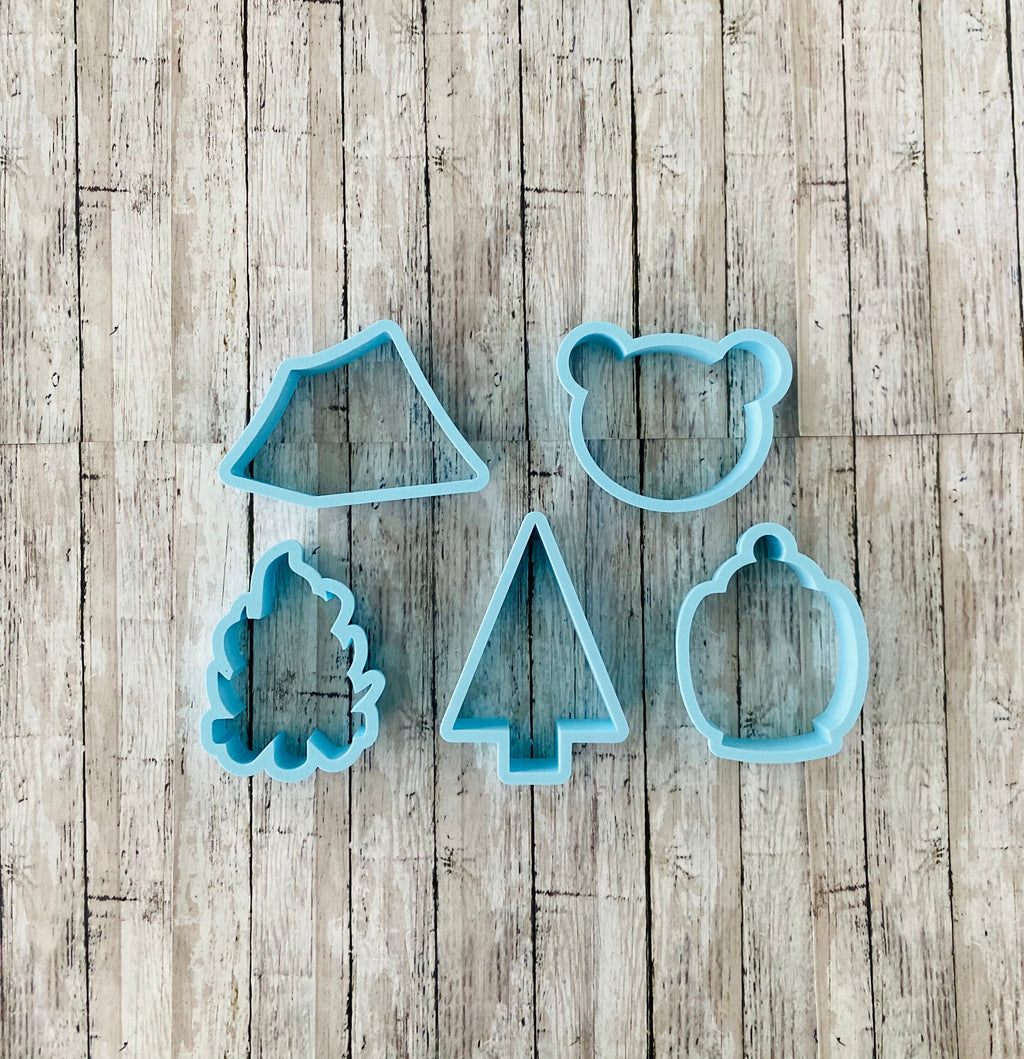 Camping 5 Cookie Cutters, tent cutter, fire cutter, beer cutter, lantern cutter, outdoor cutter