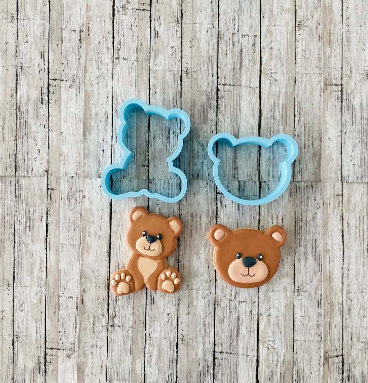 Teddy Bear Cookie Cutter, bear cutter, brown bear cutter, baby shower cutter, baby boy bear cutter, animal cutter, bear head cutter