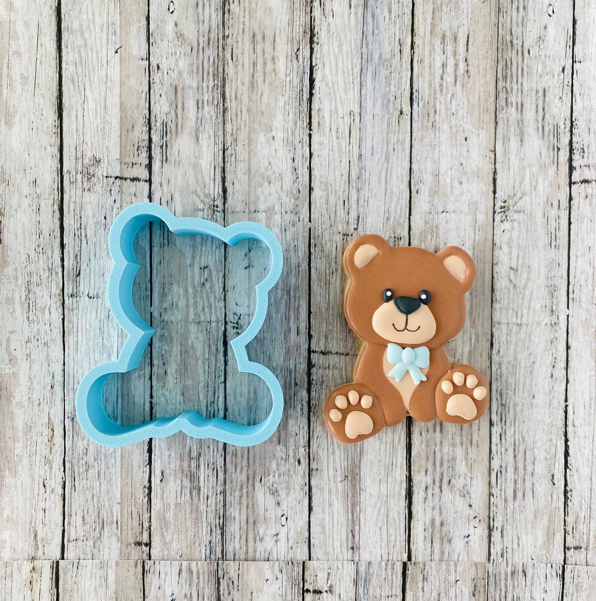 Bear Baby Shower Cookie Cutter, bear cutter, baby shower cutter, bear balloon cutter, bear rattle cutter, baby bib cutter, onesie cutter