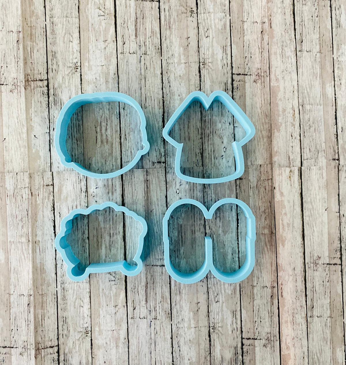 Spa Cookie Cutters, Mother's Day cutter, robe cutter, slippers cutter, bath tub cutter, girl cutter, mom cutter