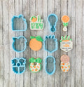 Little Cutie Baby Shower Cookie Cutters, baby cutter, rattle cutter, bib cutter, oh baby cutter, orange cutter, citrus cutter, twins cutter