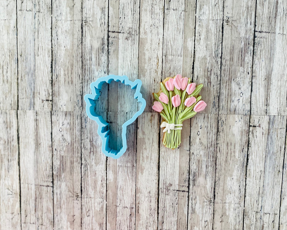 Flower Bouquet 2 Cookie Cutter, Flower Cutter, Floral Cutter, Mother's Day Cutter, Nature Cutter, Flower Garden Cutter