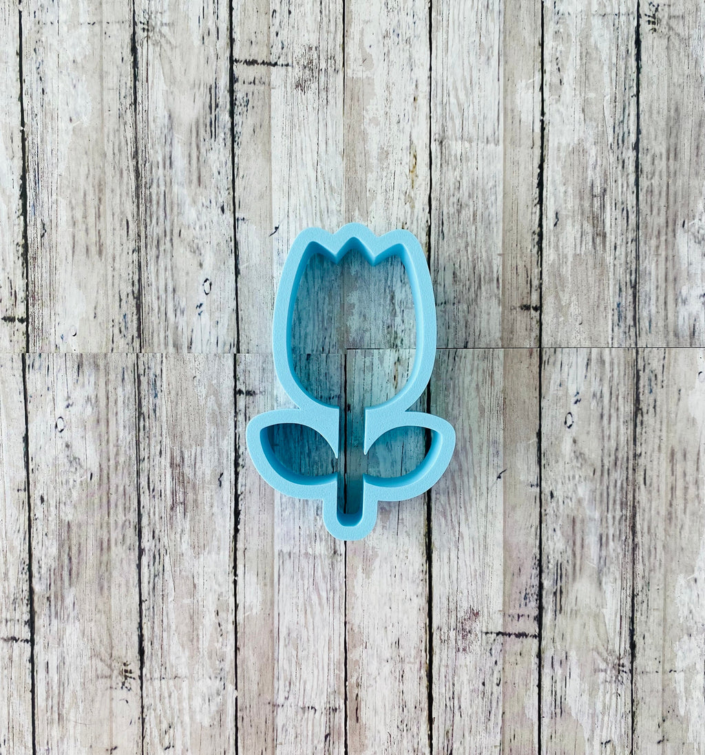 Tulip with Stem Cookie Cutter, Floral Cutter, Mother's Day Cutter, Nature Cutter, Flower Garden Cutter