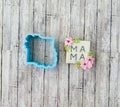 Floral Square Cookie Cutter, frame cutter, wedding cutter, bridal shower cutter, baby shower cutter, anniversary cutter