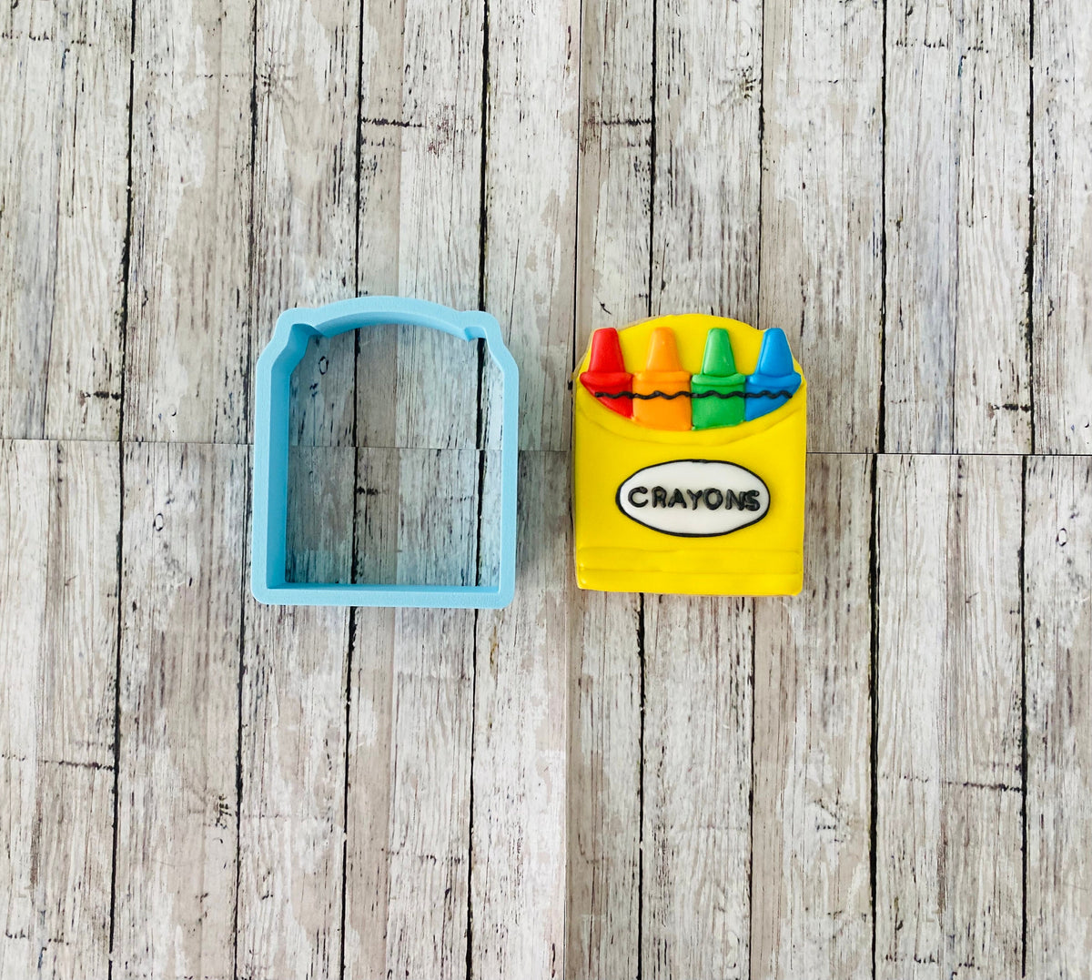 Crayon Box Cookie cutter, back to school cutter, teacher cutter, colors cutter, school cutter