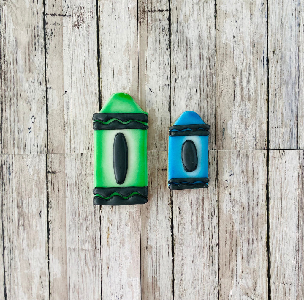 Fat Crayons Cookie cutter, back to school cutter, teacher cutter, colors cutter, school cutter