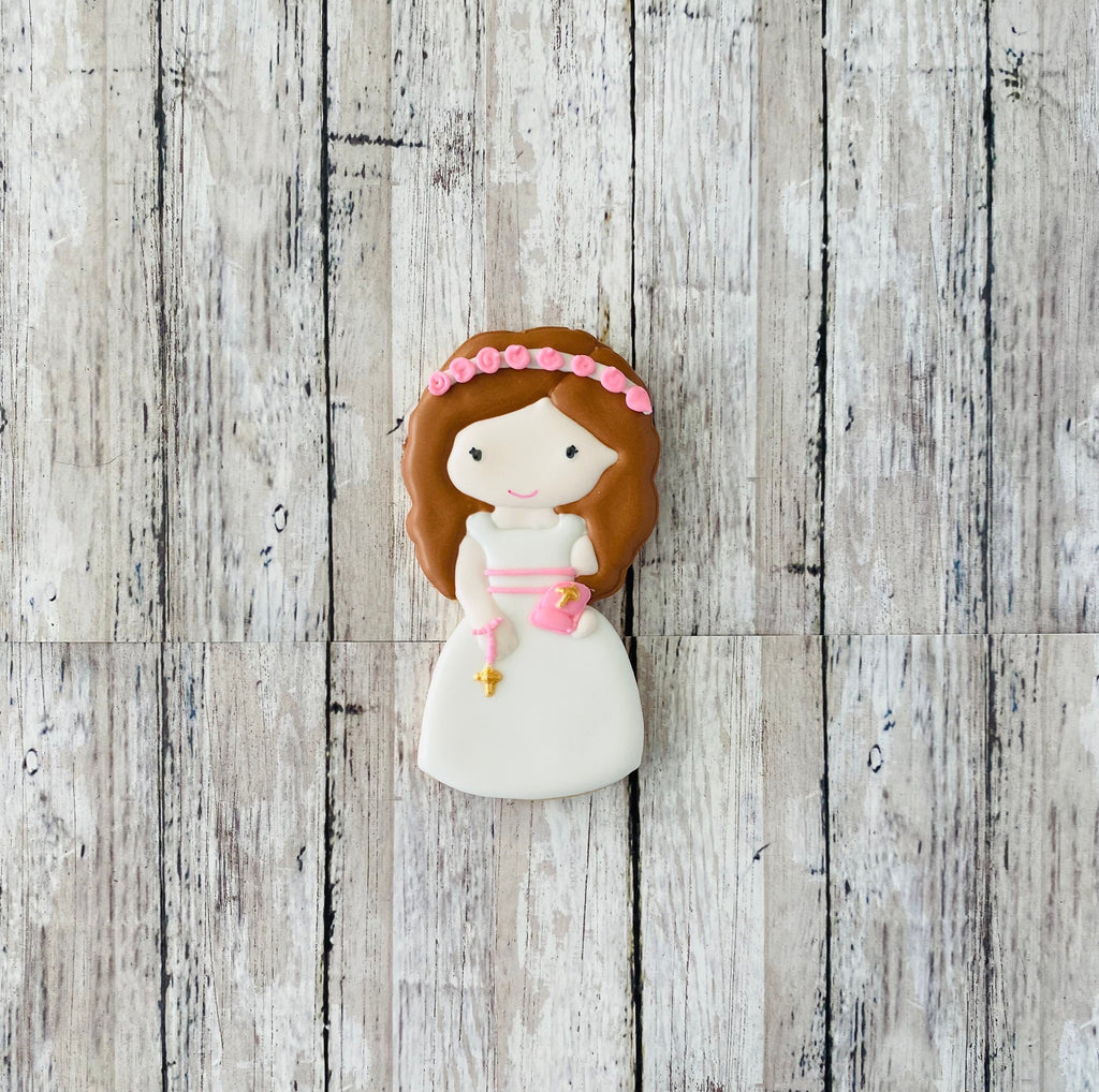 Communion Girl Cookie Cutter, first communion cutter, Christian cutter, church cutter, religious cutter, holiday cutter