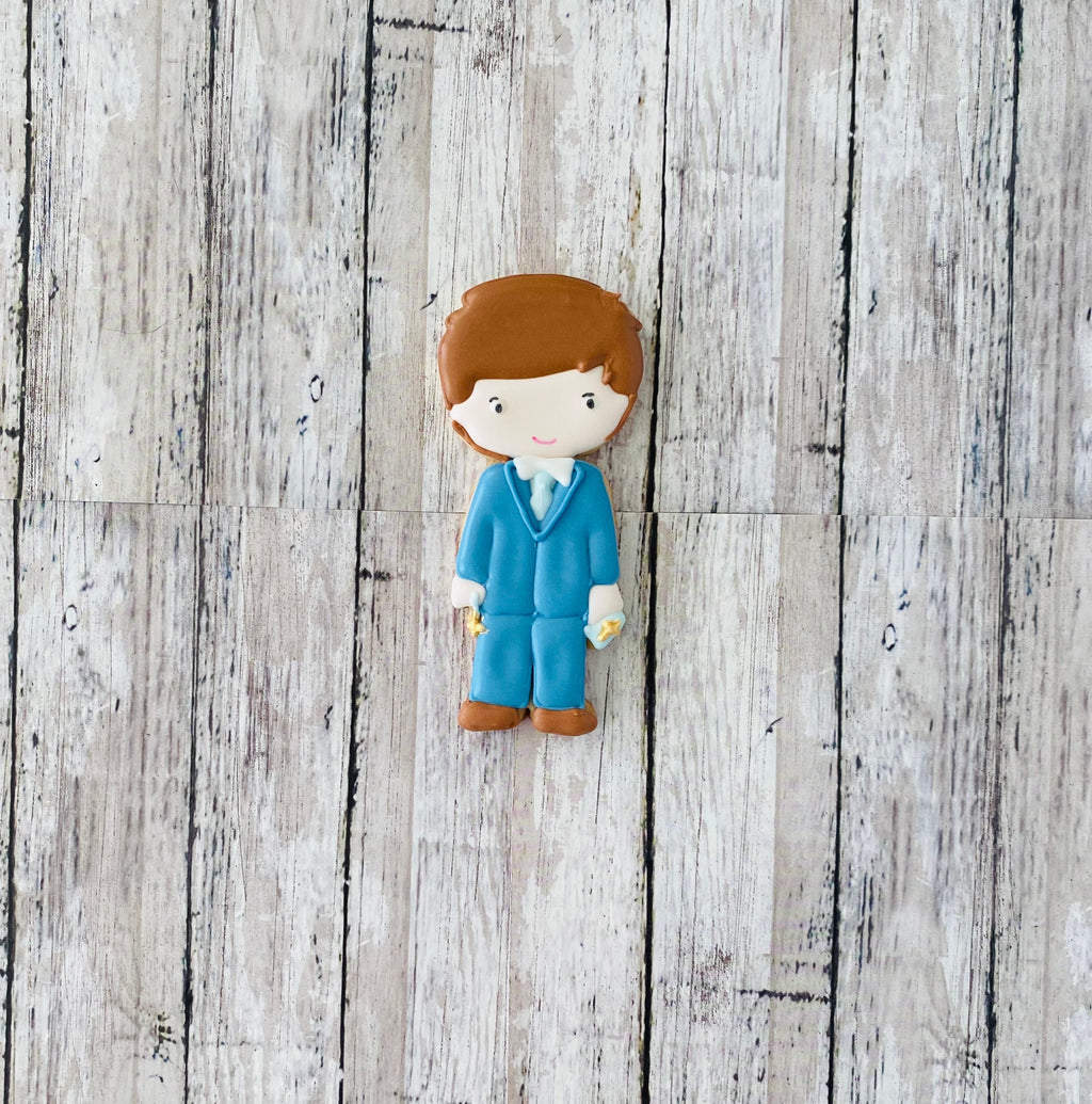Communion Boy Cookie Cutter, first communion cutter, Christian cutter, church cutter, religious cutter, holiday cutter
