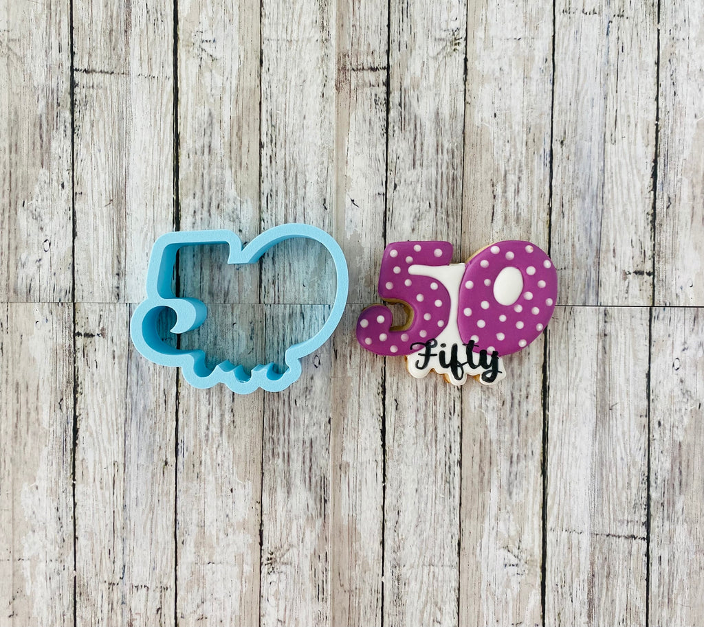 Fifty Number Cookie cutters, anniversary cutter, birthday cutters, counting cutters