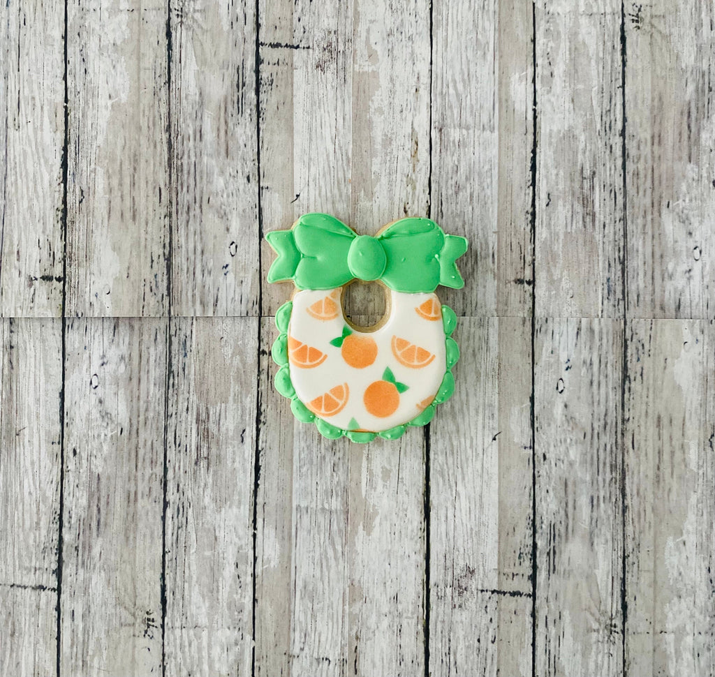 Baby Bib with Bow Cookie Cutter, bib cutter, food cutter, baby cutter, baby shower cutter