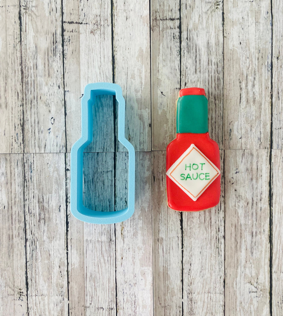 Hot Sauce Cookie Cutter, food cutter, spicy bottle cutter