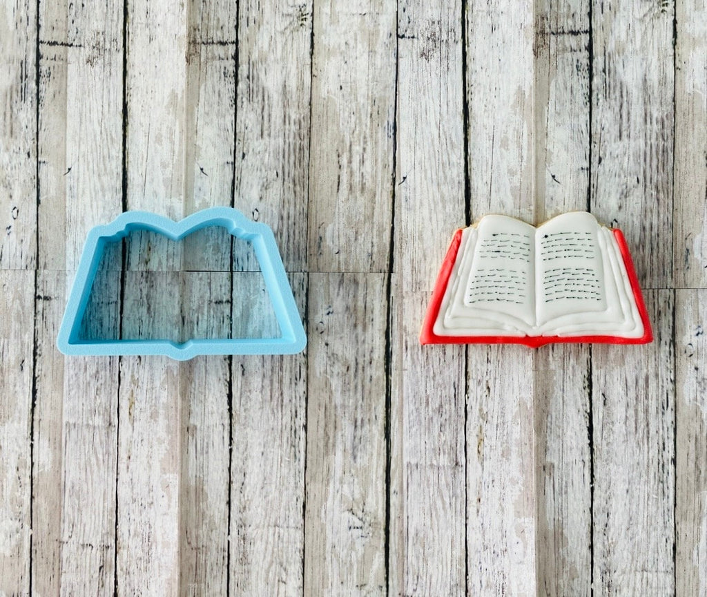 Open Book Cookie cutter, book cutter, back to school cutter, teacher cutter, reading cutter, school cutter, library cutter