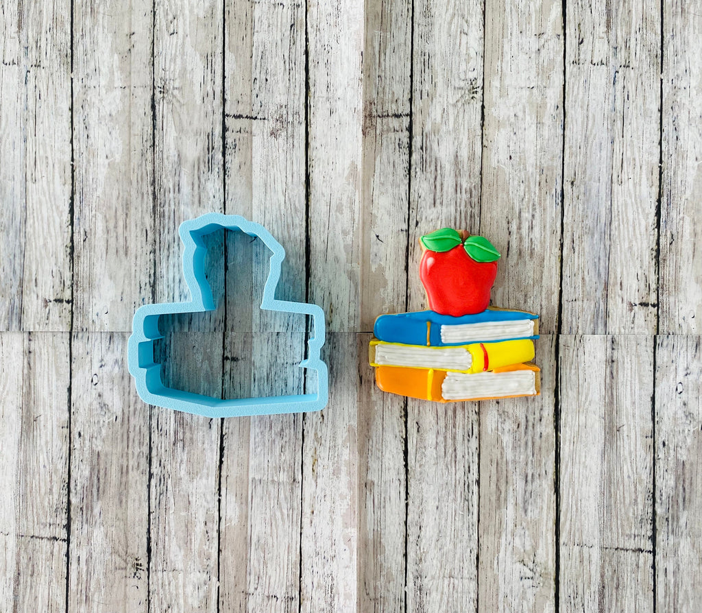 Stacked Books Cookie cutter, book cutter, back to school cutter, teacher cutter, reading cutter, school cutter, library cutter