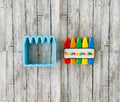 Crayon Cookie cutter, back to school cutter, teacher cutter, colors cutter, school cutter
