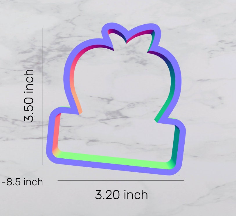 Apple Name Tag Cookie cutter, apple cutter, back to school cutter, teacher cutter, school cutter