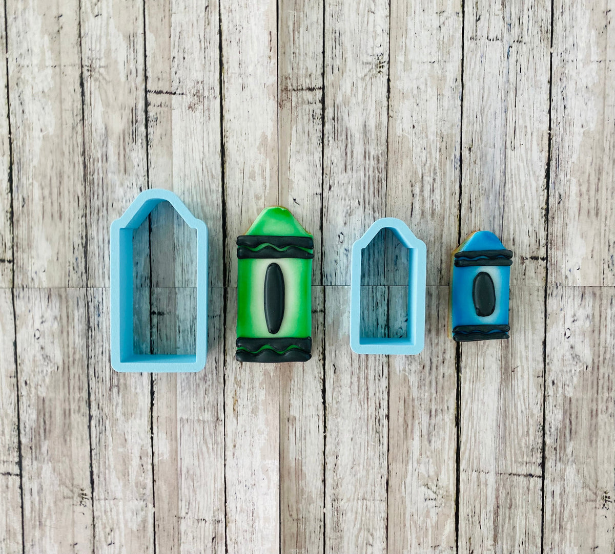 Fat Crayons Cookie cutter, back to school cutter, teacher cutter, colors cutter, school cutter