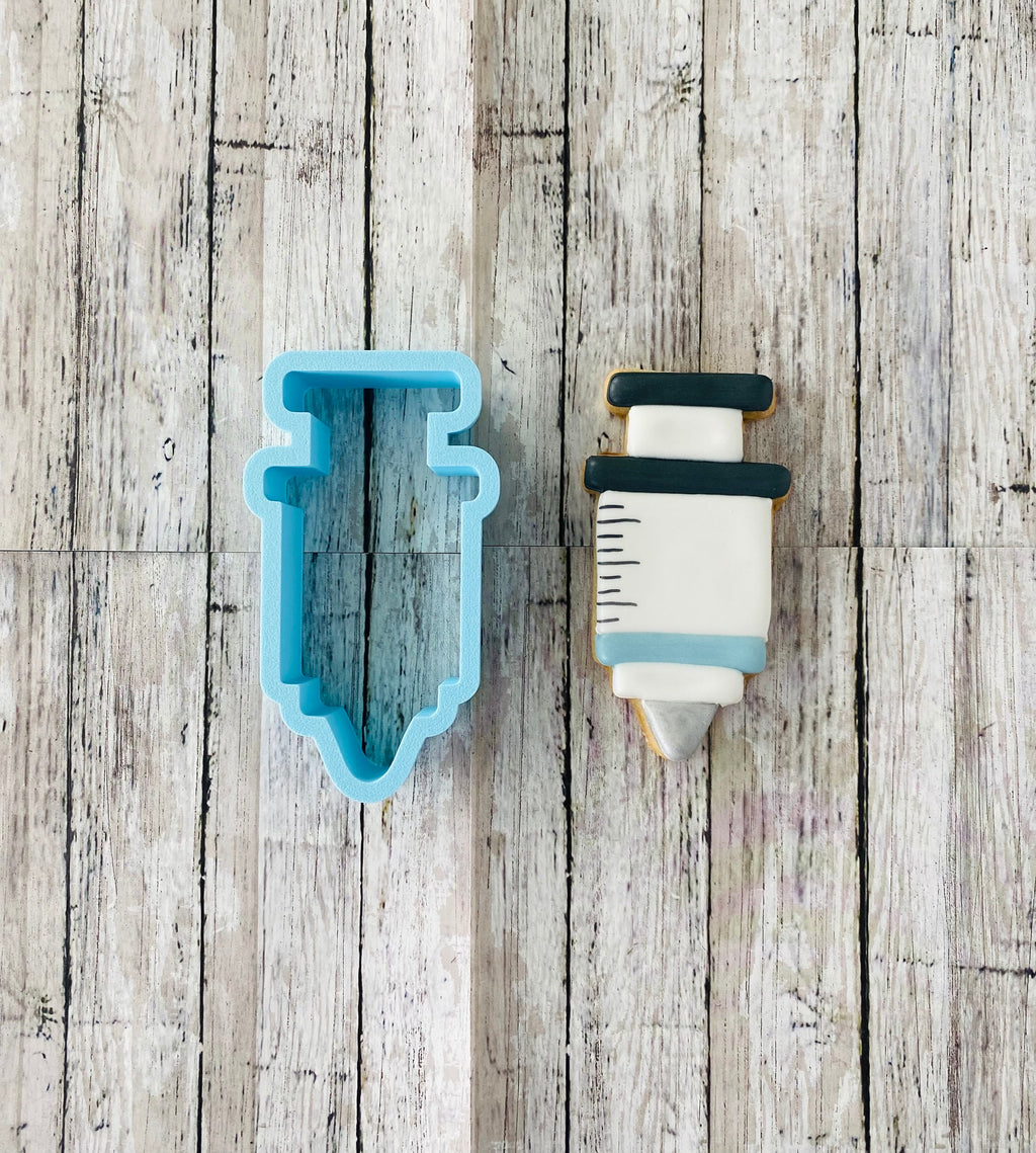 Shot Cookie Cutter, nurse cutter, doctor cutter, hospital cutter