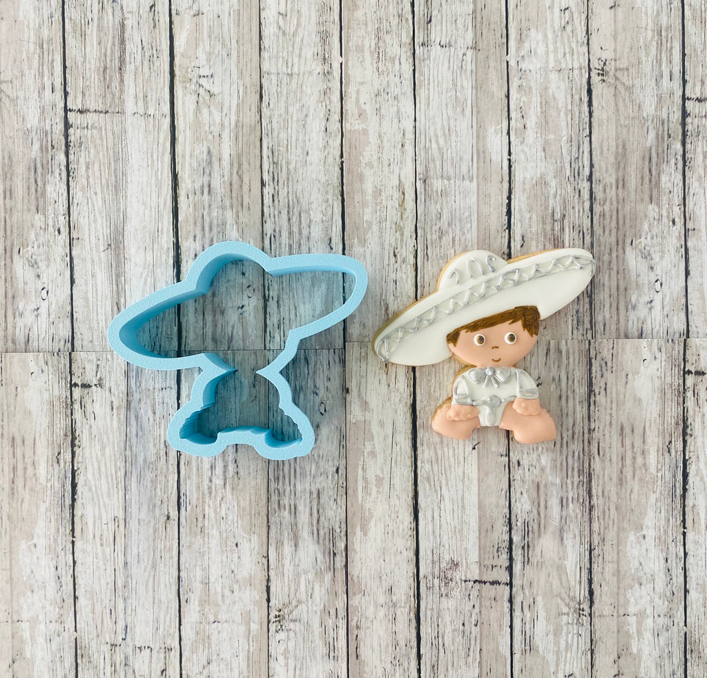 Mariachi baby Boy Cookie Cutter, Mexican cutter, boy cutter