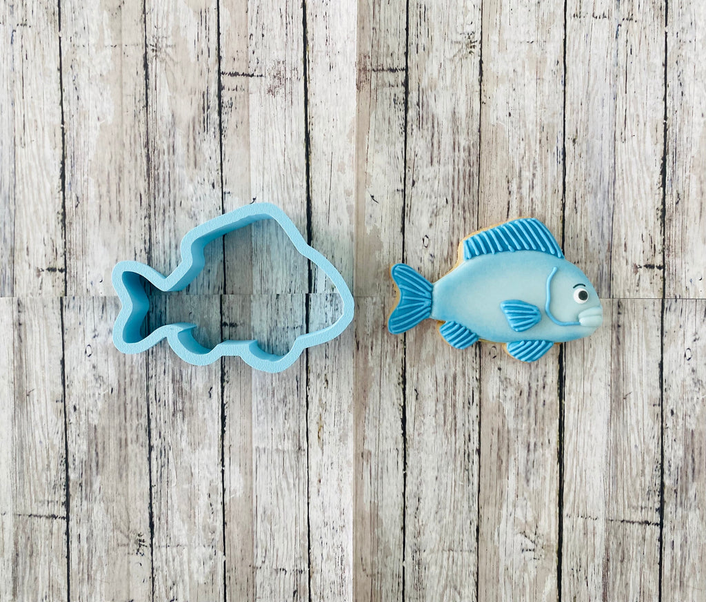 Fishing 2 Cookie Cutter, dad cutter, fishing cutter, Father's Day cutter, bass cutter