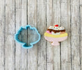 Banana Split Cookie Cutter, ice cream cutter, desert cutter, party cutter, summer cutter