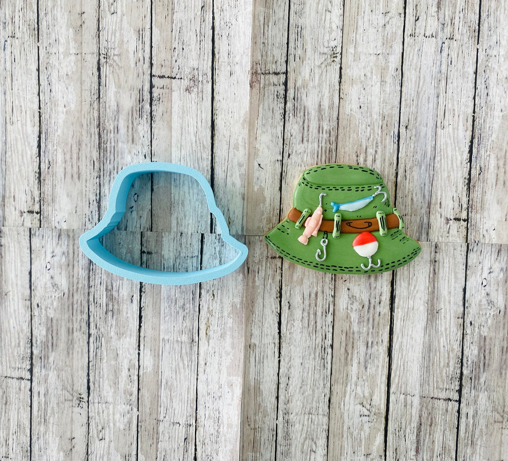 Fisherman Hat Cookie Cutter, dad cutter, fishing hat cutter, Father's Day cutter
