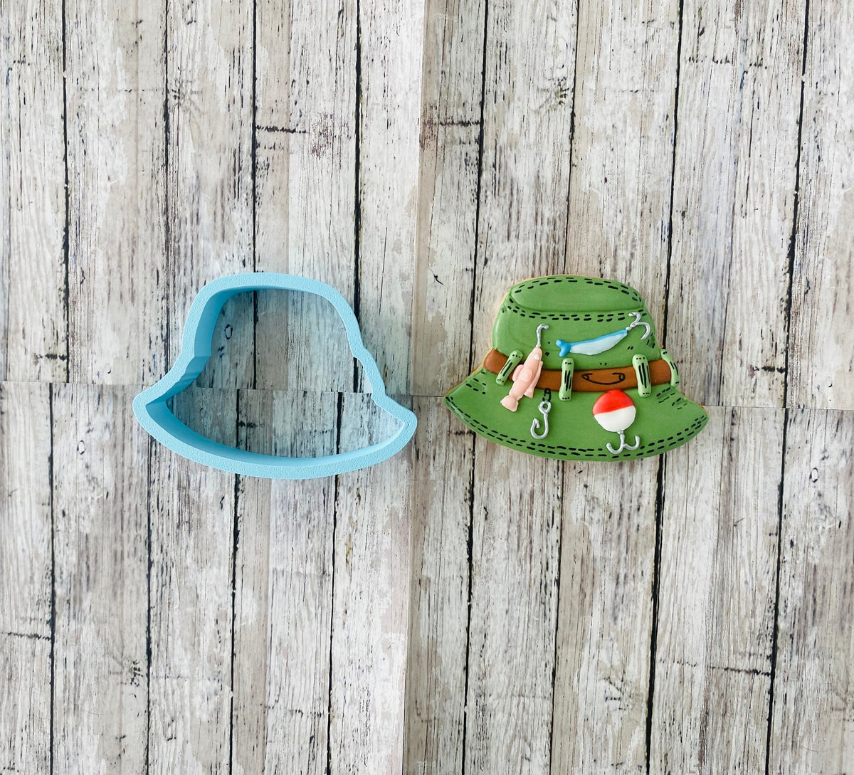 Fisherman Hat Cookie Cutter, dad cutter, fishing hat cutter, Father's Day cutter