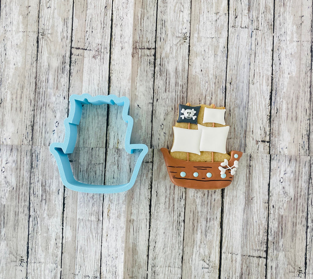 Pirate Ship Cookie Cutter, boat cutter, ocean cutter, sea cutter, pirate cutter