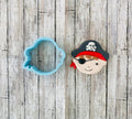 Pirate Head Cookie Cutter, pirate cutter, ocean cutter, sea cutter, birthday cutter