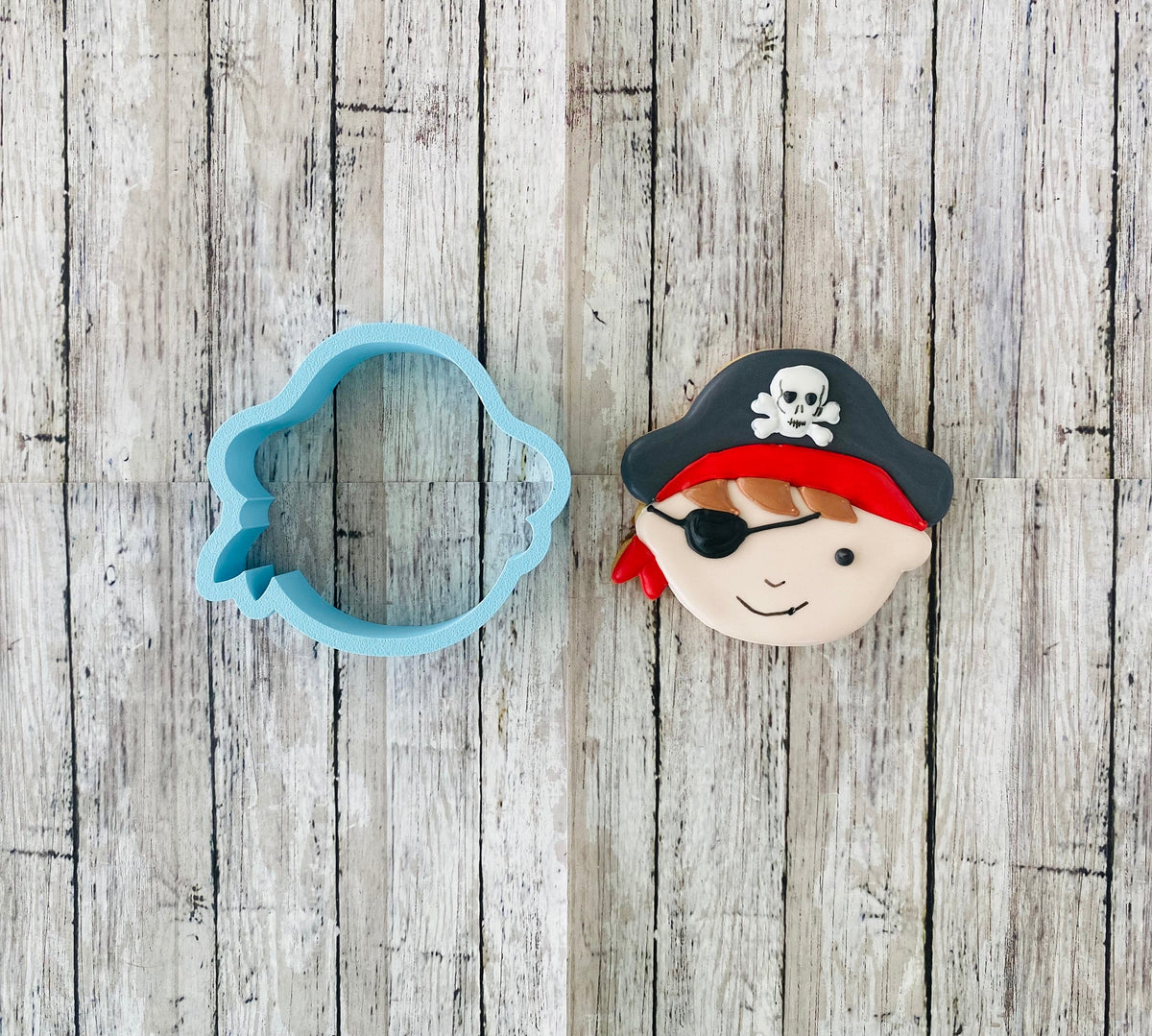 Pirate Head Cookie Cutter, pirate cutter, ocean cutter, sea cutter, birthday cutter