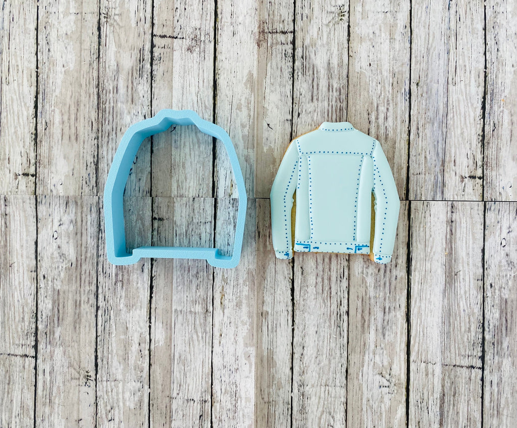 Jean Jacket Cookie Cutter, fall cutter, jacket cutter, clothes cutter, winter cutter