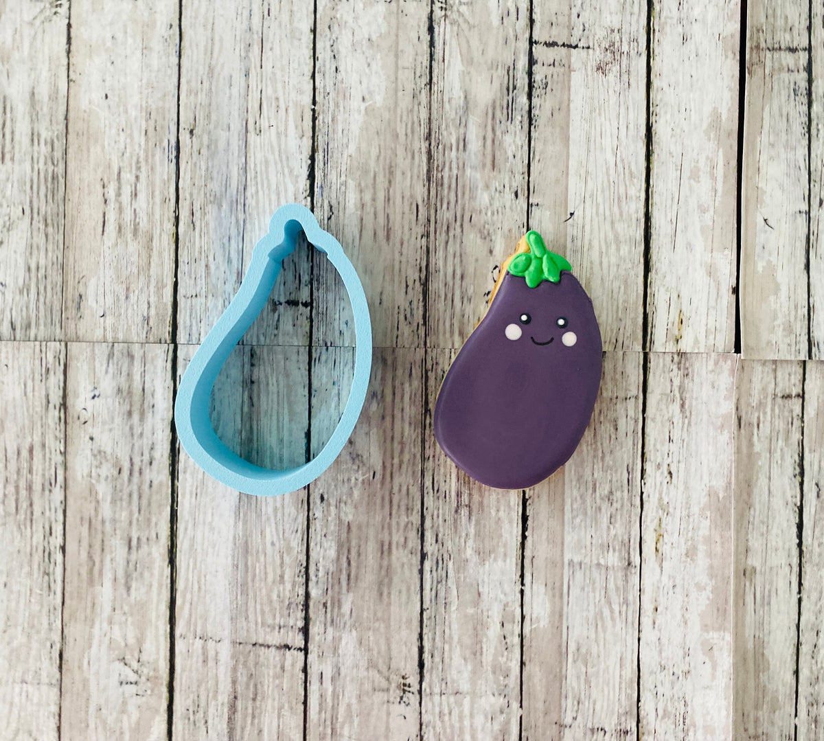 Egg Plant Cookie Cutter, vegetable cutter, food cutter, garden cutter