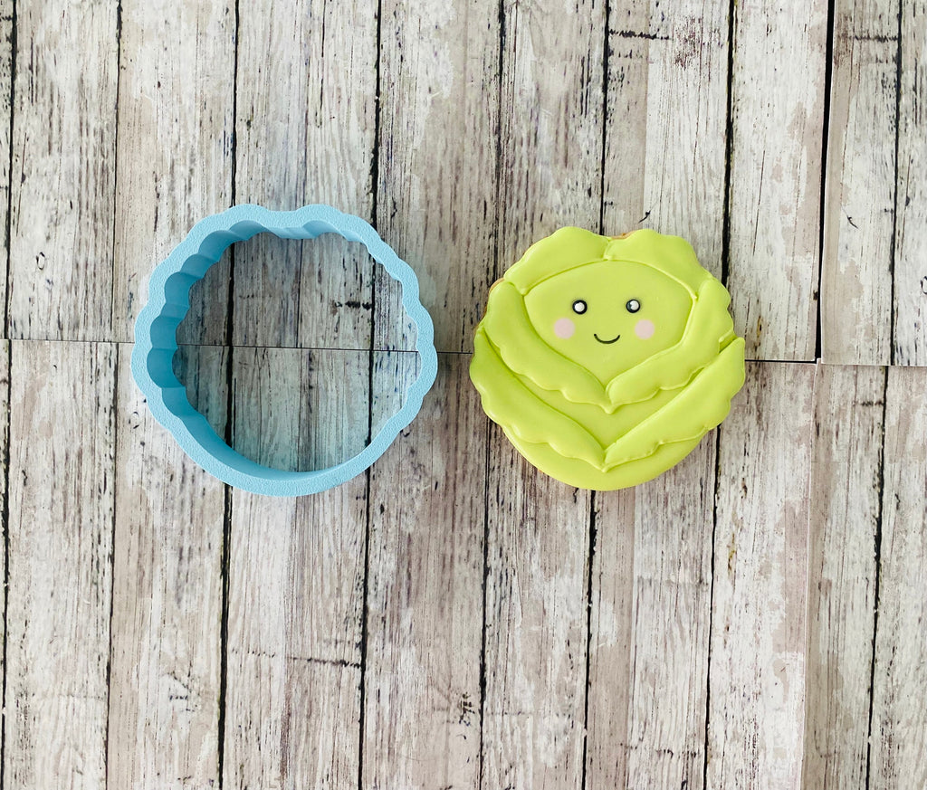 Lettuce Cookie Cutter, vegetable cutter, food cutter, garden cutter