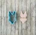 Swimsuit 2 Cookie Cutter, summer cutter, clothes cutter, pool cutter, girl cutter, party cutter