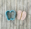 Flip Flops Cookie Cutter, summer cutter, swim cutter, shoe cutter, sandals cutter