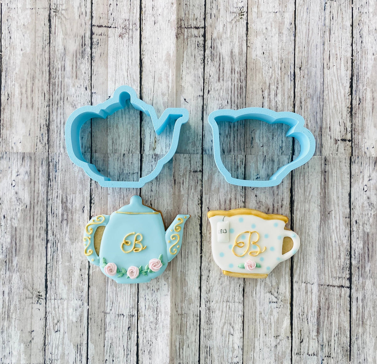 Tea Cookie Cutter Set, tea cup cutter, teapot cutter, drink cutter, coffee cutter, party cutter
