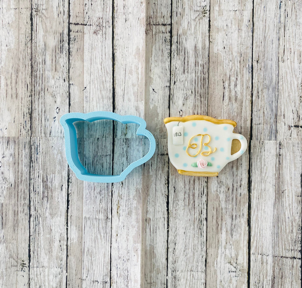Tea Cookie Cutter Set, tea cup cutter, teapot cutter, drink cutter, coffee cutter, party cutter