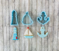 Sailing Cookie Cutter Set, Sail boat cutter, light house cutter, anchor cutter, ocean cutter, sea cutter, boat cutter