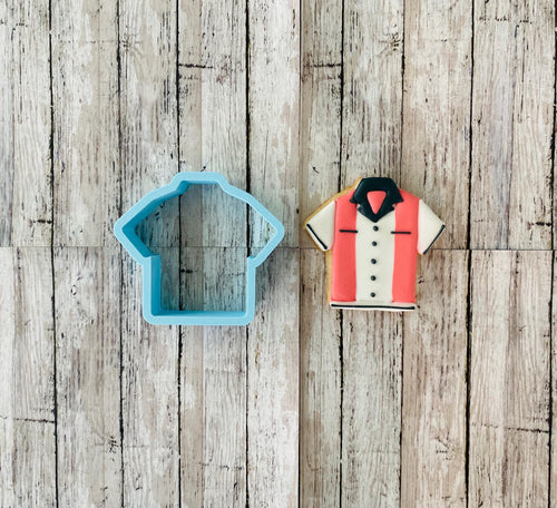 Bowling Shirt Cookie Cutter, shirt cutter, sports cutter, men's cutter